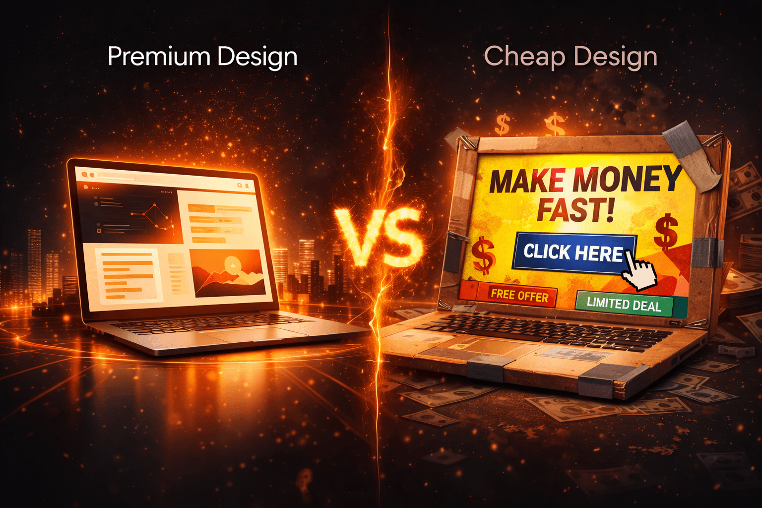 Design Premium vs Design Bon Marché : Qu'est-ce qui Convertit Vraiment ?